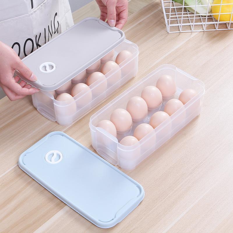 冰箱用放雞蛋的收納盒保鮮盒蛋盒架托裝冷凍餃子盒雞蛋盒多層家用