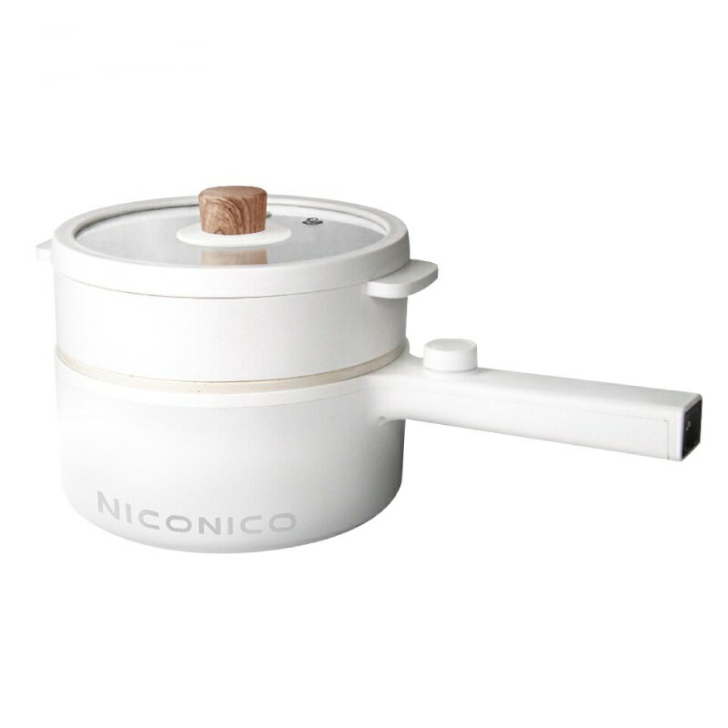 【現貨+贈沙宣餐具組 附原廠蒸籠】NICONICO NI-GP931 日式蒸煮陶瓷料理鍋 電火鍋 陶瓷鍋 蒸煮鍋 長柄鍋 1