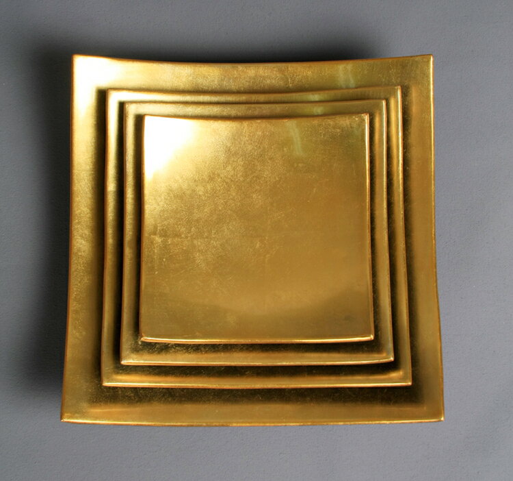 黃金漆器盤 31cm 1