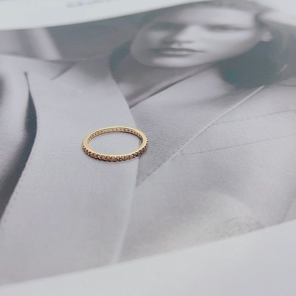 現貨專區｜排鑽微光・戒指-微光金(BPRI6-g)｜送禮精選店家★Reyna jewelry 女王飾品