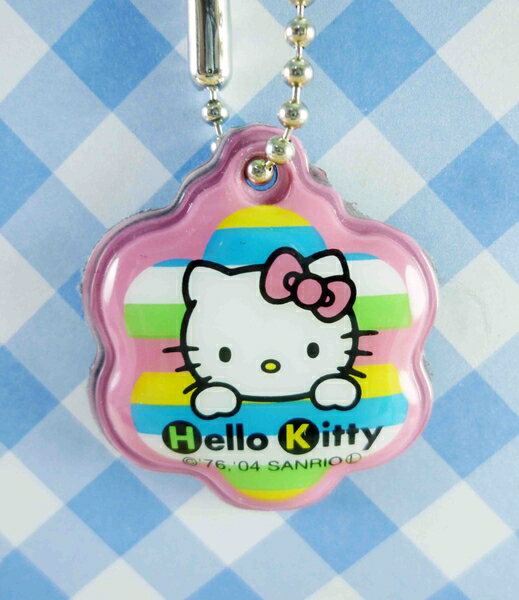 【震撼精品百貨】Hello Kitty 凱蒂貓~KITTY吊飾 鑰匙圈-手機擦布-線條