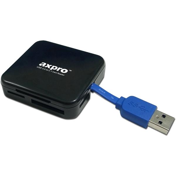 <br/><br/>  AXPRO 華鑑黑炫風USB3.0多功能高速讀卡機<br/><br/>