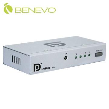 <br/><br/>  BENEVO 4埠DisplayPort視訊切換器 ( BUPV004 )<br/><br/>