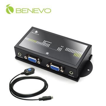 <br/><br/>  BENEVO 2埠VGA Audio電子式切換器(可設定切換模式) ( BVAS201B )<br/><br/>