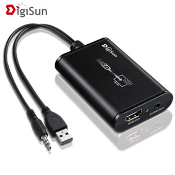 DigiSun VH525 USB轉HDMI影音轉換器 (電腦螢幕擴充轉換器)