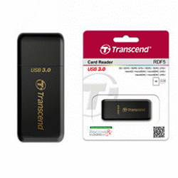 <br/><br/>  創見F5 USB3.0Card Reader(黑色) (TS-RDF5K)<br/><br/>