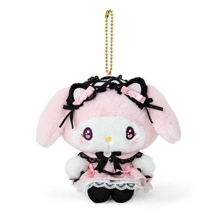 【震撼精品百貨】My Melody 美樂蒂~日本三麗鷗SANRIO 美樂蒂絨毛玩偶吊飾-緞帶*41587