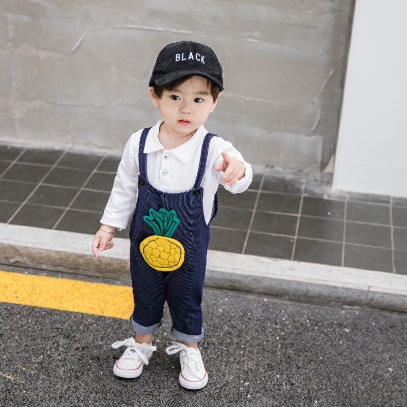 男童秋裝套裝新款男寶寶0一1-3歲春季嬰兒童裝韓版小孩潮衣服 5