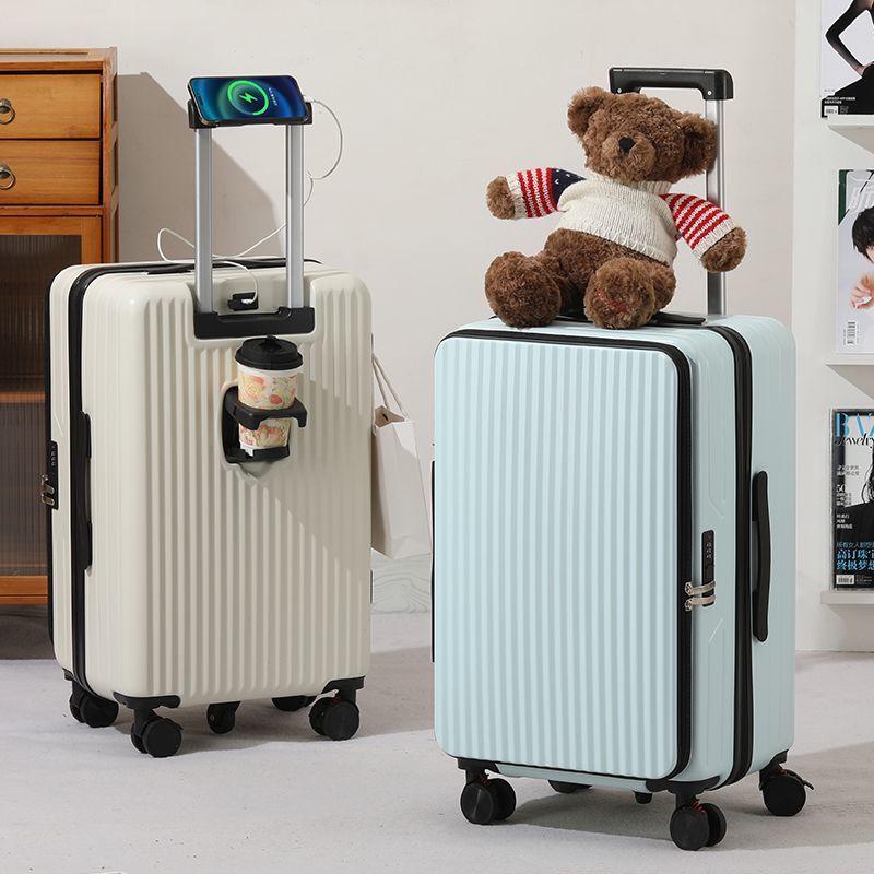 【台灣公司 可打統編】側開蓋 深倉行李箱 男女學生 大容量 多功能旅行箱 密碼箱 拉桿箱 登機 h8154