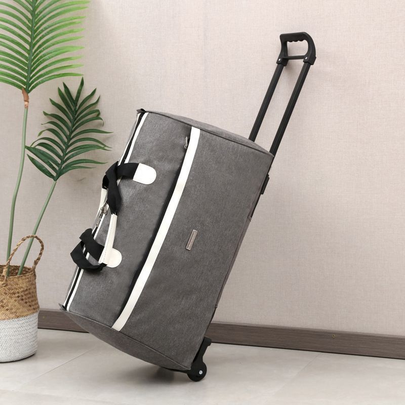 行李箱 旅行包大容量短途拉桿包男旅游行李收納包帶輪女登機拉桿箱旅行袋-快速出貨