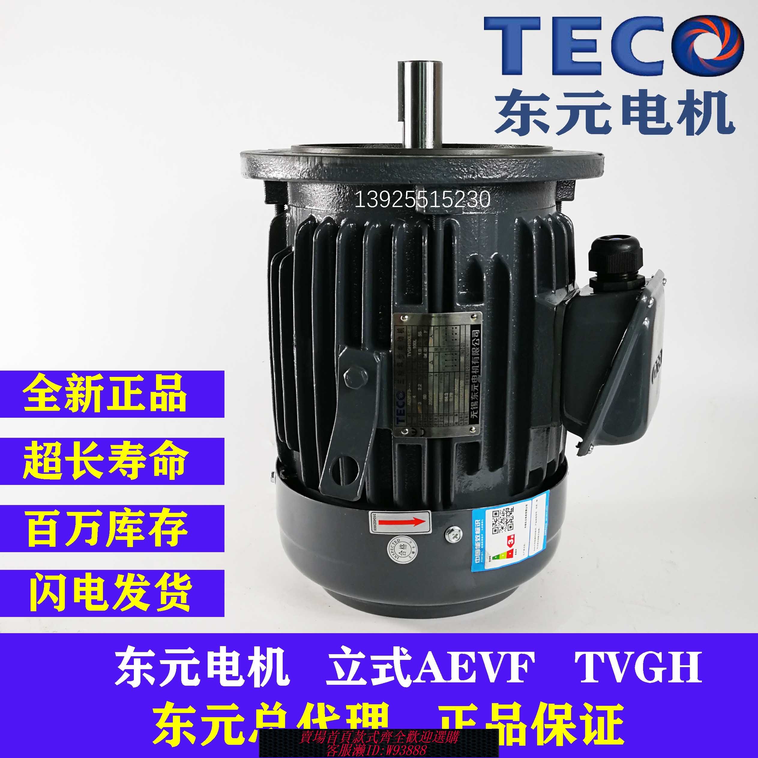 {臺灣公司貨 可打統編}TECO臺灣東元電機2.2 3.7KW 5.5 7.5KW立式AEVF TVGH剎車制動馬達