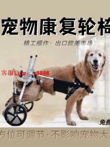【超多款式咨詢客服】狗輪椅中大型后肢車殘疾寵物輔助器脊椎癱瘓后腿支架金毛老年犬