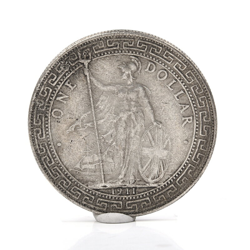 銀圓1911一元藏文持叉武士仿古銀元銀幣錢幣收藏古錢古玩硬幣
