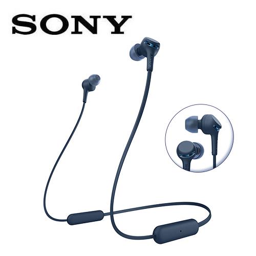 SONY無線藍芽耳道式耳麥WI-XB400-L藍