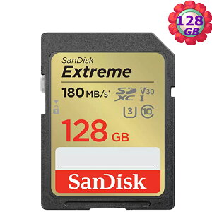 SanDisk 128GB 128G SD【180MB/s Extreme】SDXC SDSDXVA-128G 4K U3 A2 V30 相機記憶卡