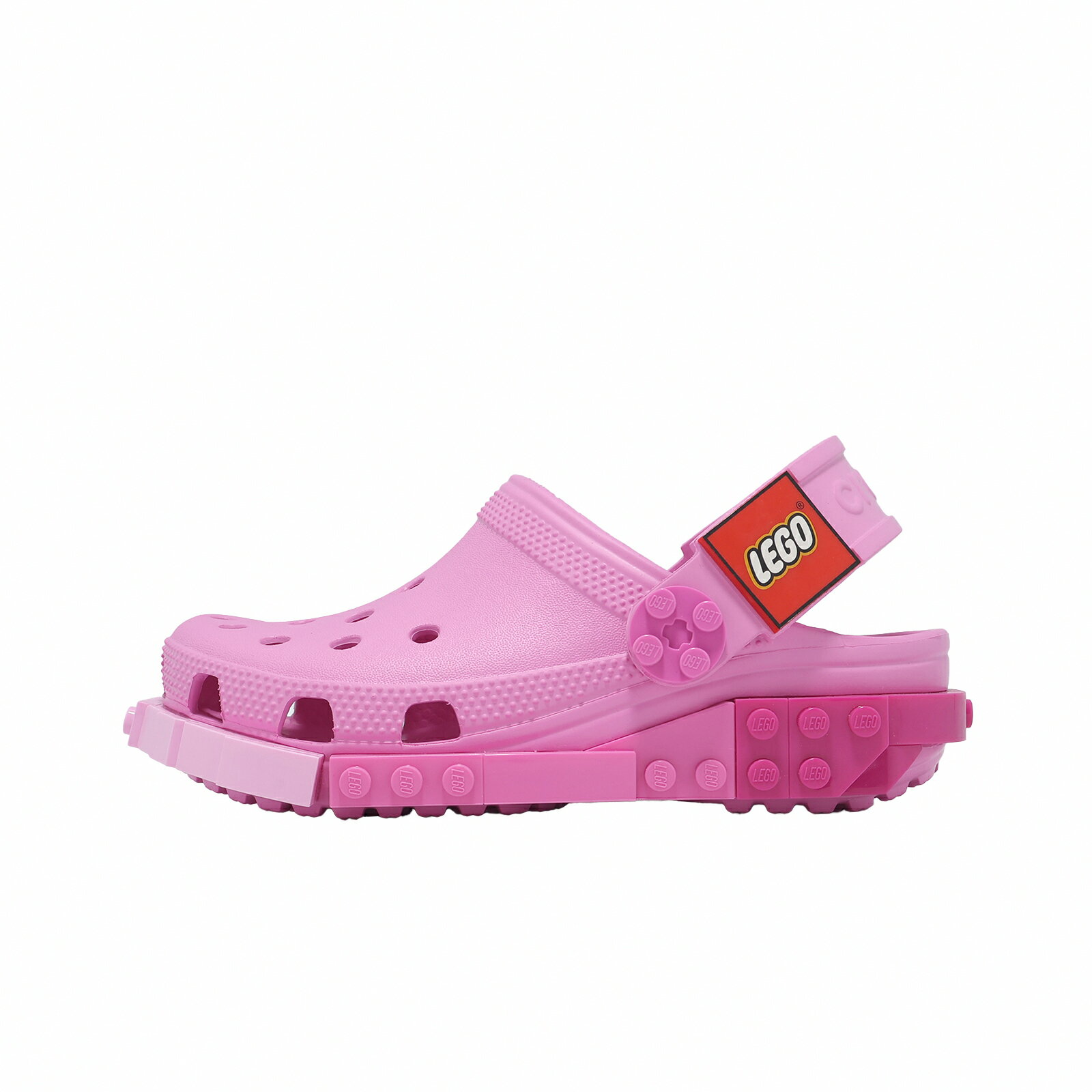 Crocs 洞洞鞋 洞洞鞋 4LW System Clog K 中大童 樂高系列小克駱格 太妃粉 2118746SW