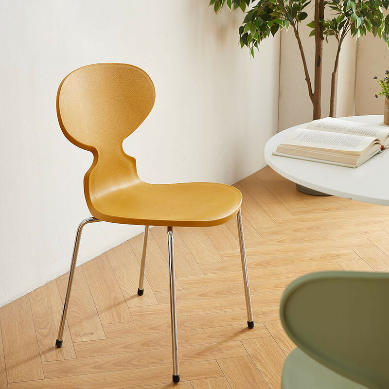 凳子 螞蟻椅子北歐加厚塑料靠背椅設計師家用輕奢簡約餐椅咖啡廳洽談椅
