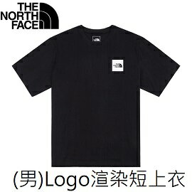 [ THE NORTH FACE ] 男 Logo渲染印花短上衣 黑 / NF0A7QUTJK3