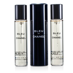 香奈兒 Chanel - 香奈兒藍色淡香水Bleu De Chanel Eau De Toilette Travel Spray & Two Refills (旅行裝及2個補充裝)
