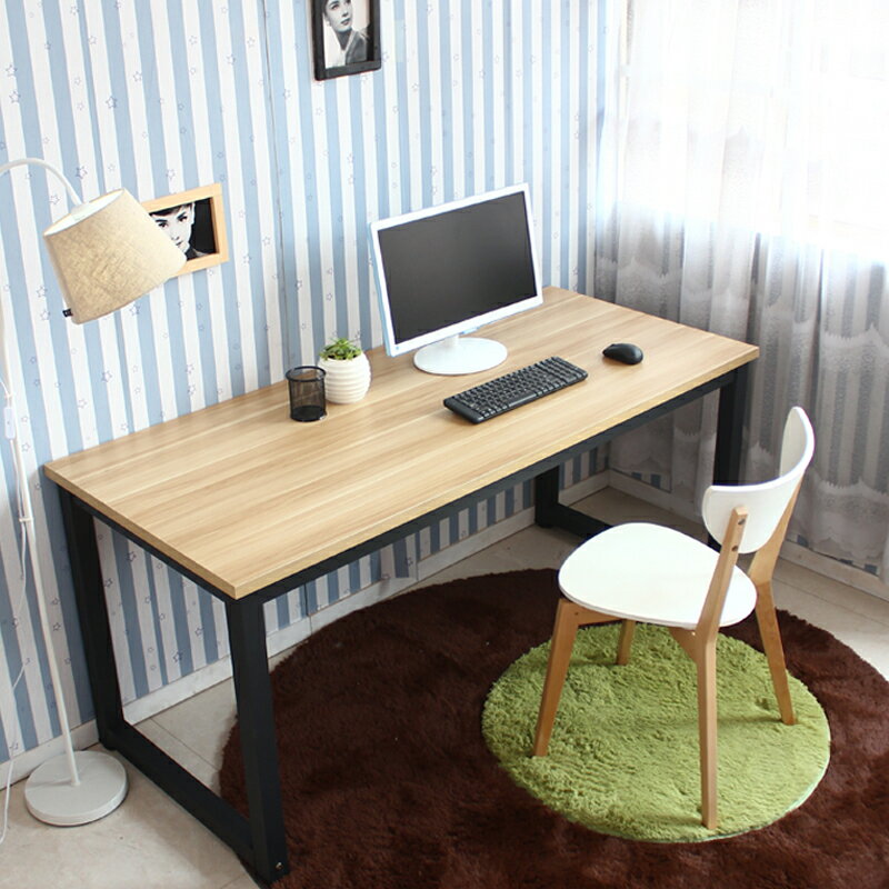 現代簡約臺式電腦桌雙人辦公桌簡易家用寫字桌書桌長條桌長方形桌