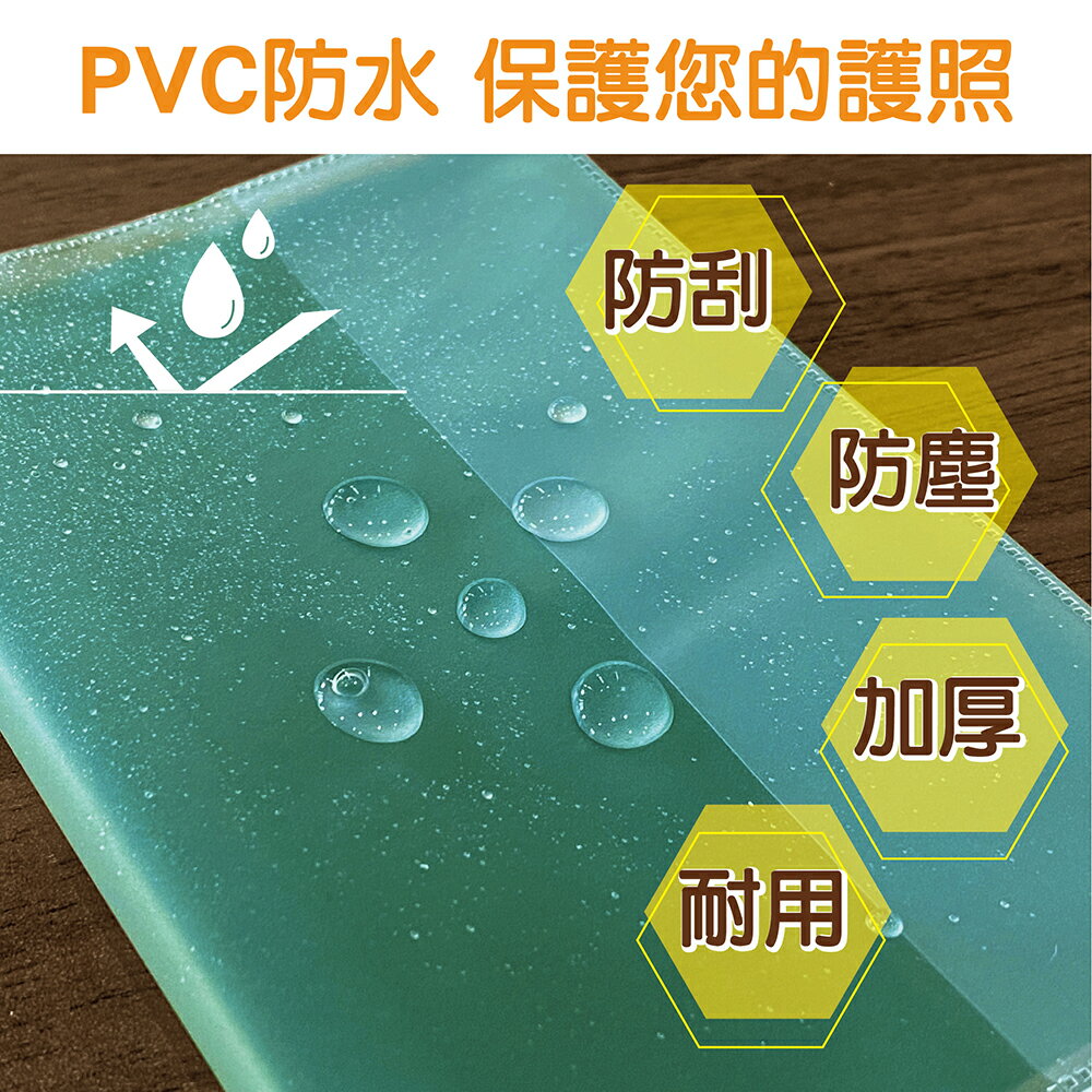護照保護套 護照套 疫苗接種卡套 PVC 防潑水 防刮 透明護照套 軟膠卡套 護照夾 疫苗卡 磨砂護照套 保護套【花屋】 7