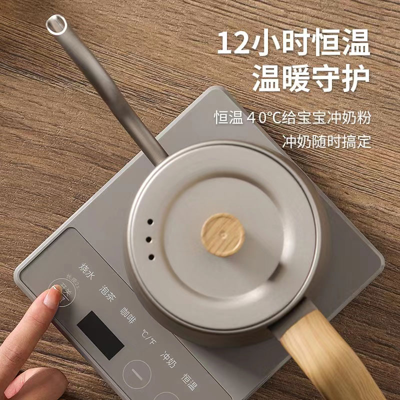 特萊雅智慧恆溫電熱水壺110V美規鵝頸細口手沖咖啡壺溫控壺燒水壺