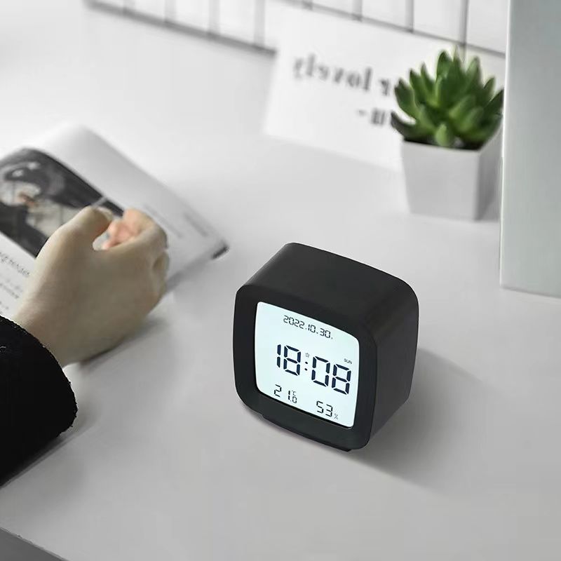 【92%夜光鬧鐘學生專用起床神器聲控多功能智慧電子時鐘強力叫醒定時器【北歐家居生活】