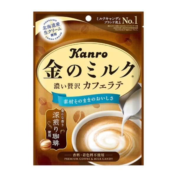 【江戶物語】KANRO 甘樂 超濃 黃金牛奶糖 原味/抹茶/咖啡/鹽味 硬糖 宇治抹茶 拿鐵 金牛奶糖 日本原裝進口 0