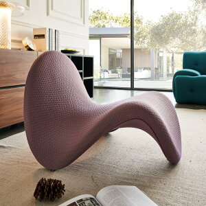 意式設計師休閒單人椅網紅簡約風客廳北歐懶人現代極簡創意舌頭椅
