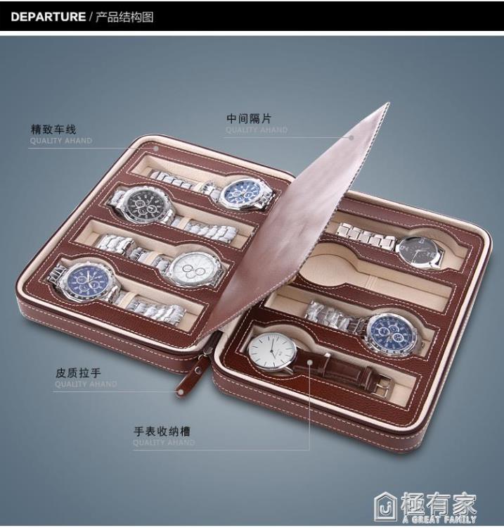 家用手錶收納包手工手錶皮包便攜式手錶包腕錶收納盒旅行手錶包