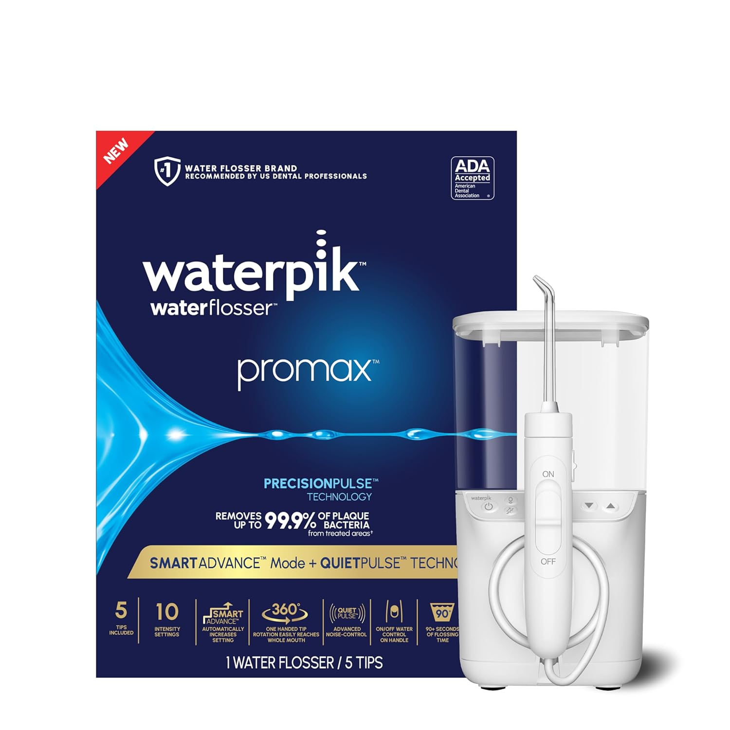 [6美國直購1年保固免運] Waterpik WF-23 沖牙機 5噴頭 Promax Water Flosser 2026新款
