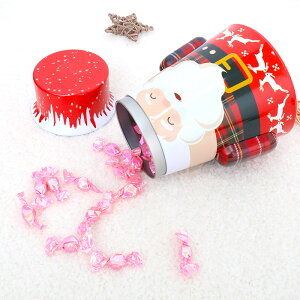 圣誕禮盒圣誕老人雪人糖果盒兒童圣誕禮品不倒翁鐵盒圣誕節禮物