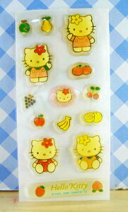 【震撼精品百貨】Hello Kitty 凱蒂貓 KITTY貼紙-水果 震撼日式精品百貨