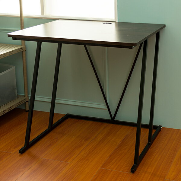 【dayneeds】紐約LOFT工業風80x60cm (胡桃色) 工作桌/電腦桌/書桌/辦公桌