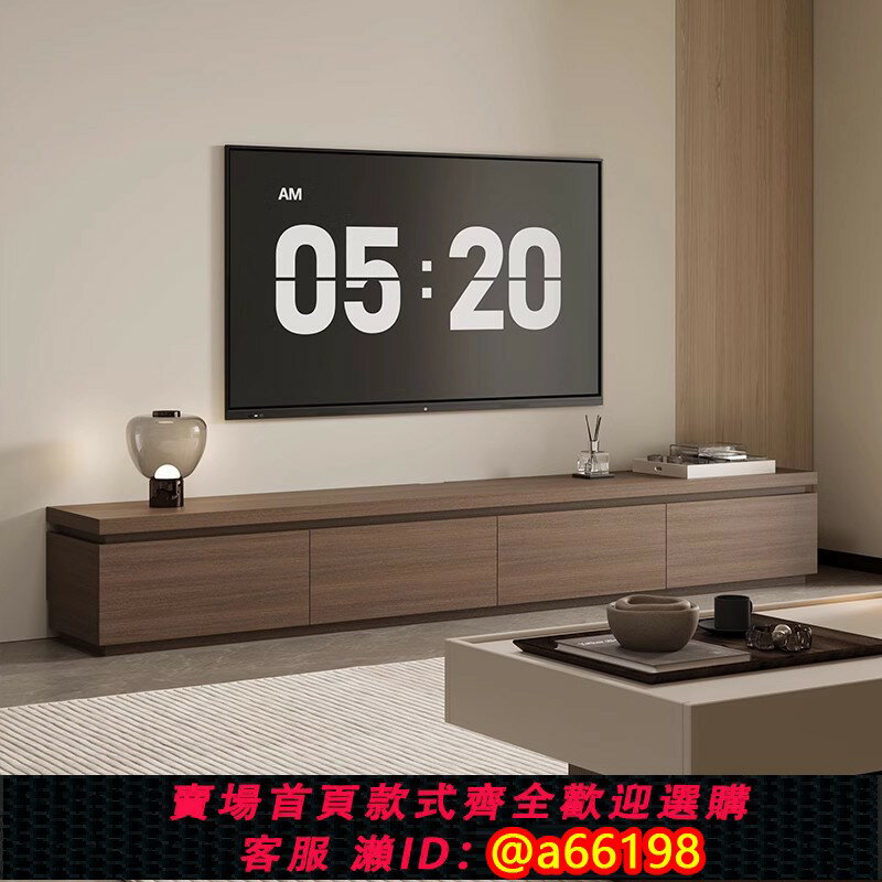 【臺灣公司 可開發票】中古風實木電視櫃簡約現代客廳極簡家用小戶型收納儲物櫃地櫃定製