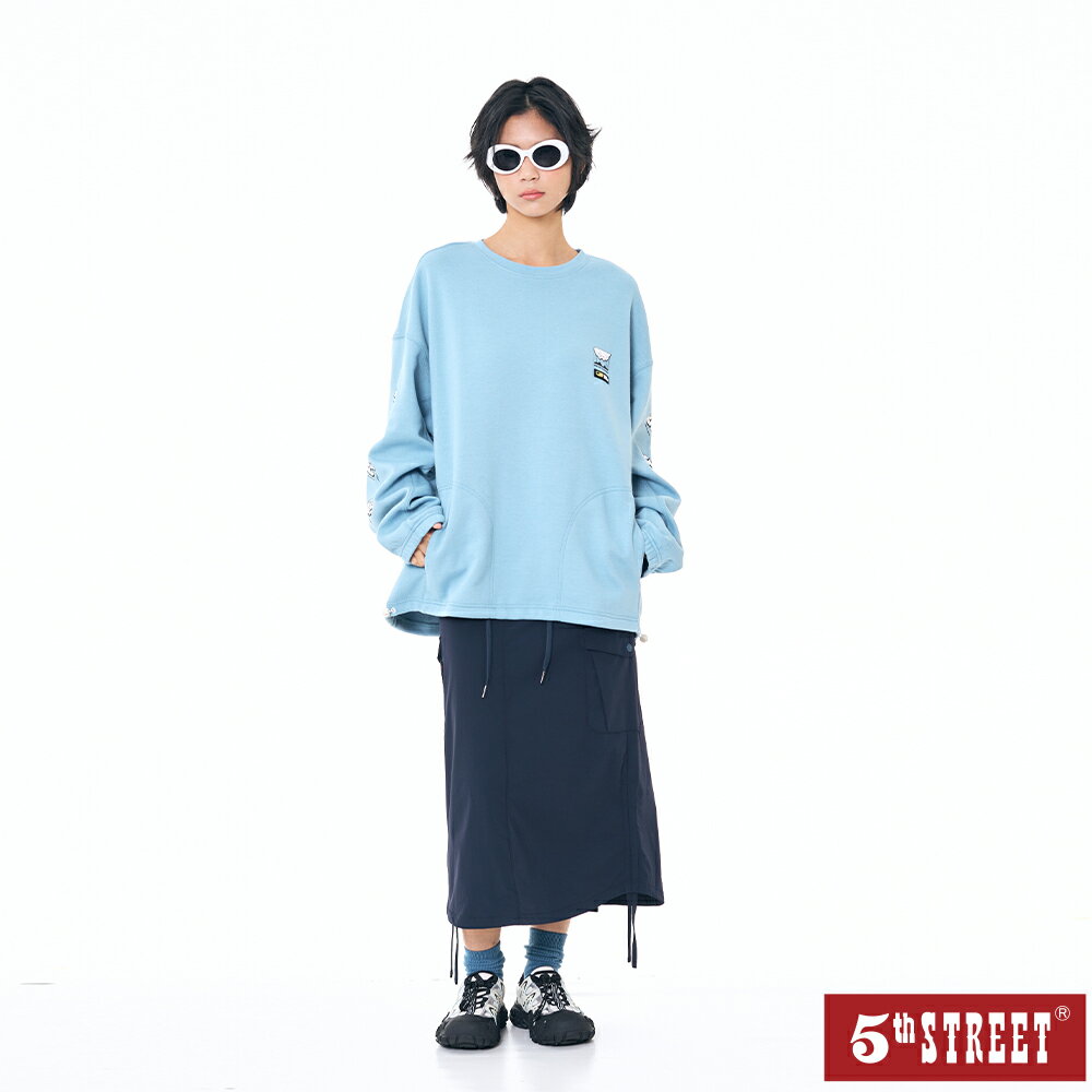 女裝 工裝裙 輕量工作裙 丈青 (980041) 【5th STREET】【APP下單天天10%回饋】 治裝激推 最高折426