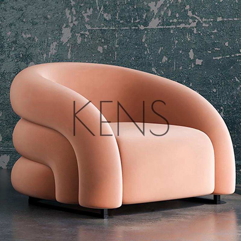 【KENS】沙發 沙發椅 輕奢異形愛心沙發北歐簡約小戶型樣板房個性設計師創意沙發椅