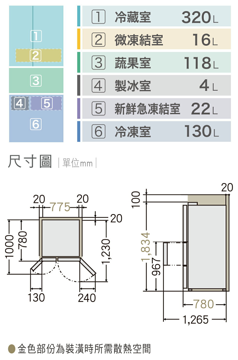 領券再88折最高折$6000 【Panasonic】610L四門日系上質系列 無邊框絲絨鋼板電冰箱 (NR-D615XV)(夜幕黑/雪霧白) 9