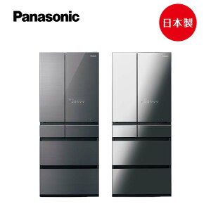 【Panasonic】日本製無邊框鏡面/玻璃系列650L六門電冰箱(NR-F658WX)(鑽石黑/霧雲灰)
