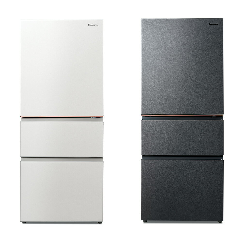 領券獨家最高9折 【Panasonic】500L三門日系上質系列 無邊框絲絨鋼板電冰箱 (NR-C505XV)(夜幕黑/雪霧白)