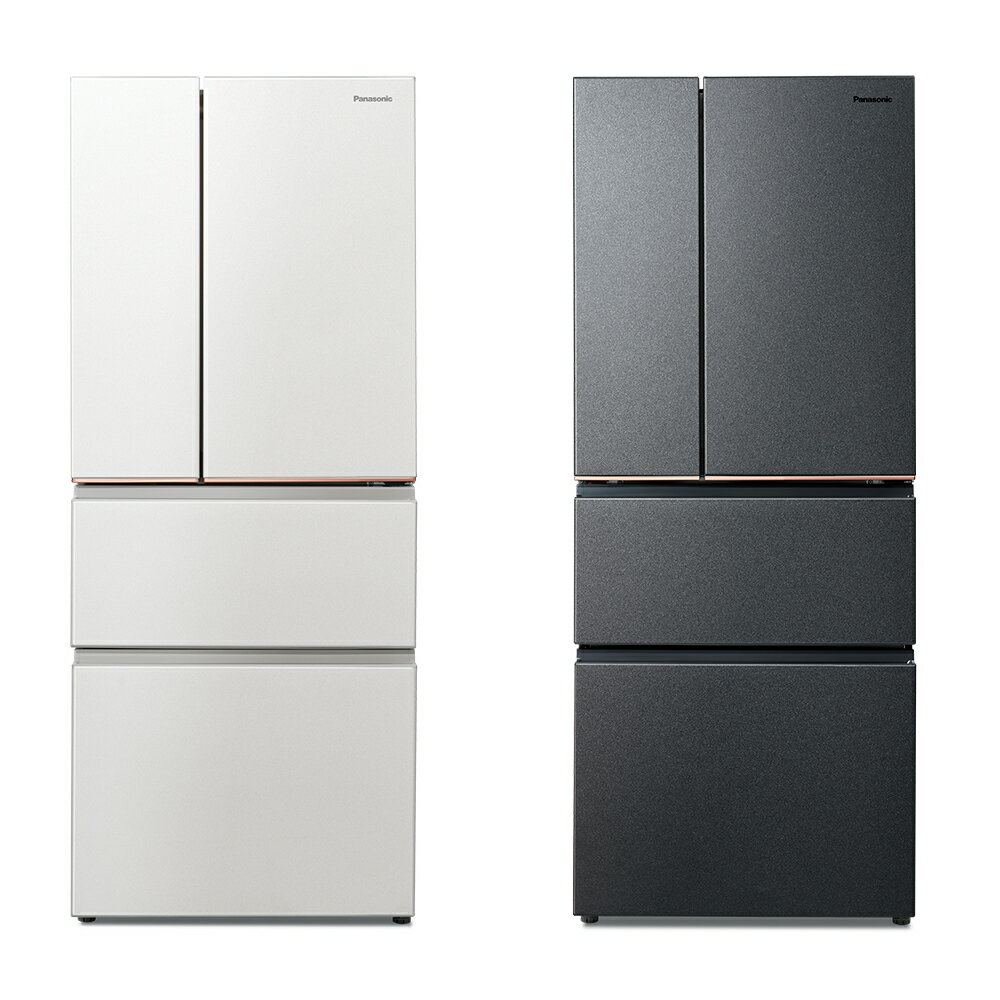 領券獨家最高9折 【Panasonic】500L四門日系上質系列 無邊框絲絨鋼板電冰箱   (NR-D505XV)(夜幕黑/雪霧白)