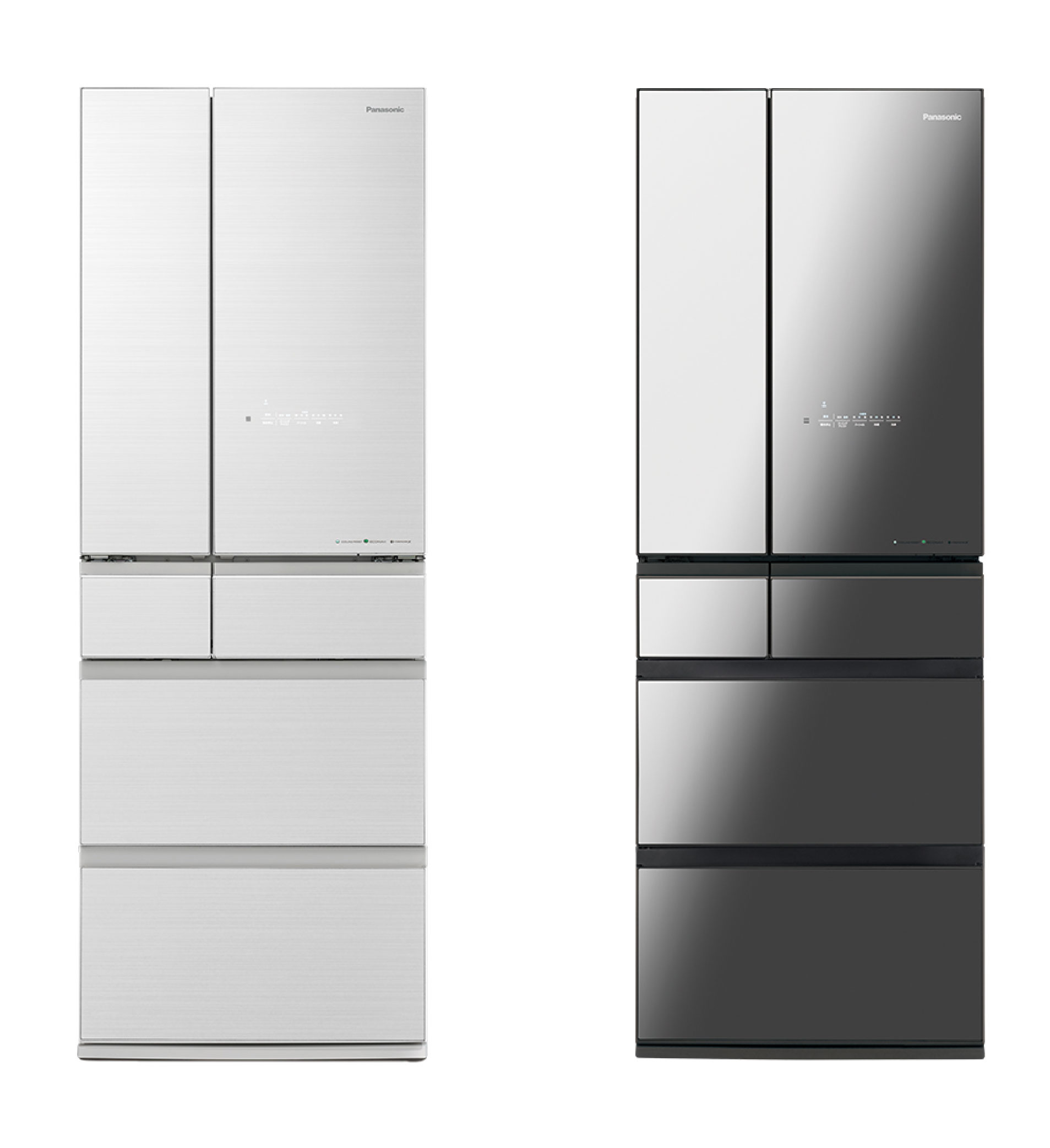 領券獨家最高88折 【Panasonic】520L六門日系上質系列 無邊框鏡面/玻璃電冰箱 (NR-F521HX)(鑽石黑/翡翠白)