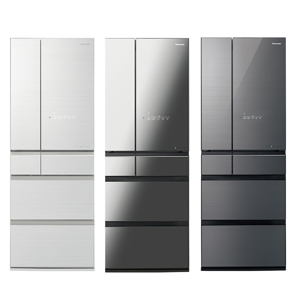 領券獨家最高88折【Panasonic】600L六門日系上質系列 無邊框鏡面/玻璃電冰箱 (NR-F601WX)(翡翠白/鑽石黑/雲霧灰)