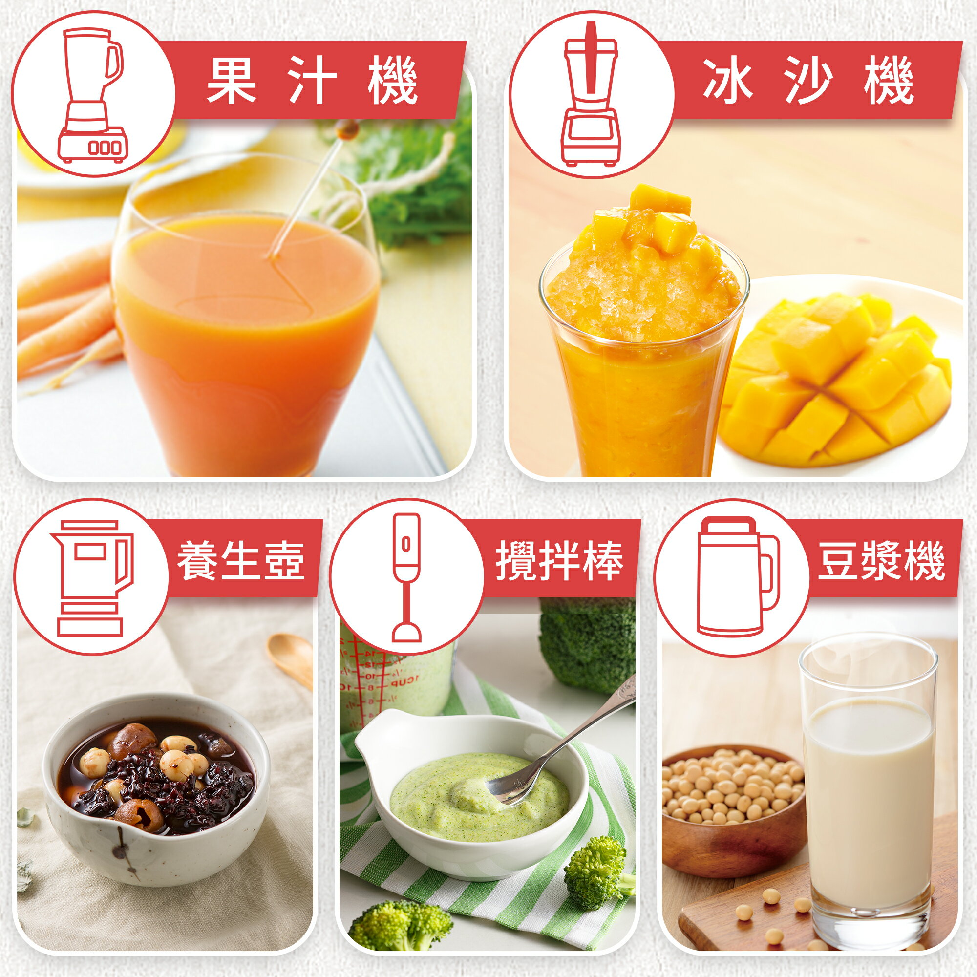 領券獨家最高9折 領券更優惠～【Panasonic】萬用調理機(MX-H2801) 2