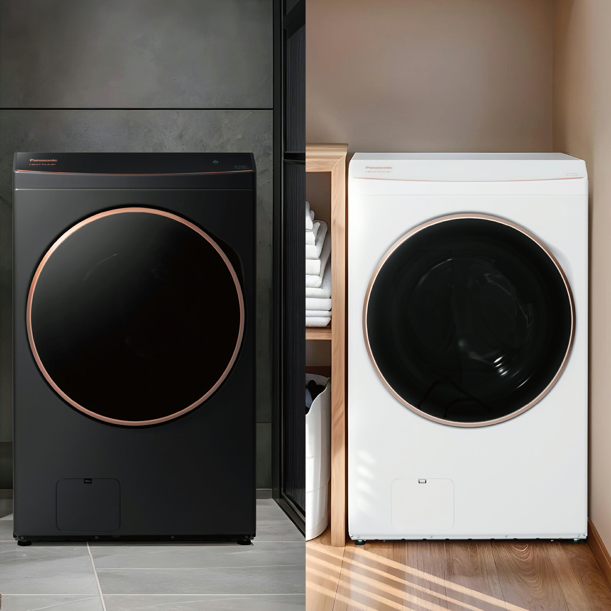 超便宜私訊驚喜價 限高雄市區一樓或有電梯【Panasonic】15公斤智能聯網系列 變頻溫水滾筒洗衣機(NA-V150RPH)(夜幕黑/冰鑽白) 3