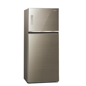 【高雄配送免運含基本安裝限一樓或有電梯】Panasonic 無邊框玻璃系列雙門電冰箱 NR-B421TG