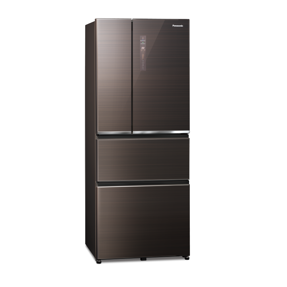 【高雄配送免運含基本安裝限一樓或有電梯】Panasonic 無邊框玻璃系列四門電冰箱 NR-D501XGS