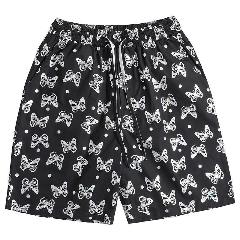 男士冰絲短褲夏季五分褲休閑褲子男潮流中褲潮牌速干沙灘男褲薄款 4