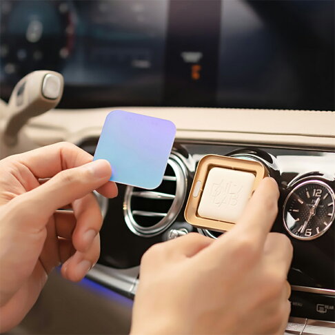 Daily Lab 車款通用流光玻璃系列車載香氛盒DLCX5020含香氛膠囊(套裝組)【APP享6%回饋】 2