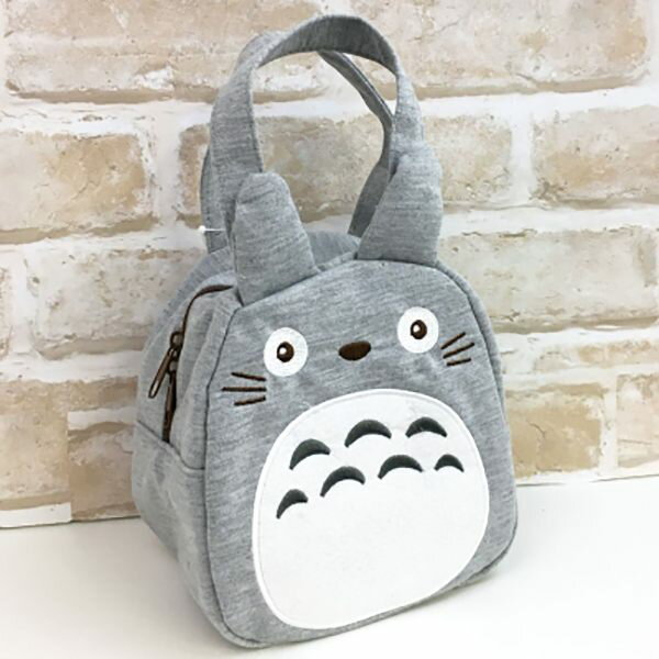 【全館95折】龍貓 TOTORO 造型可愛手提小包 便當袋 收納袋 灰龍貓款 該該貝比日本精品